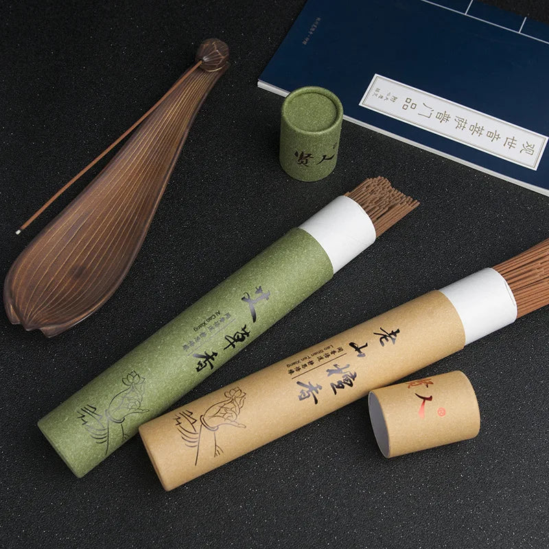80g/200g Buddha Incense Sticks Laoshan Sandalwood Indoor Fragrance OUDH Stick Incense In Tube Wormwood Scents for Home