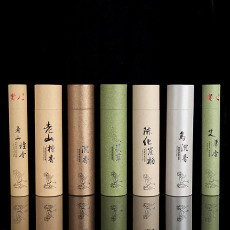 80g/200g Buddha Incense Sticks Laoshan Sandalwood Indoor Fragrance OUDH Stick Incense In Tube Wormwood Scents for Home