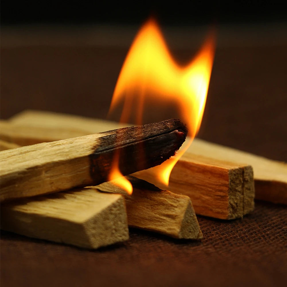 1-10pcs Palo Santo Scented Aroma Sticks Natural Crude Wood Strips Room Fragrance Strip Peru Flavor Yoga Healing for Purifying