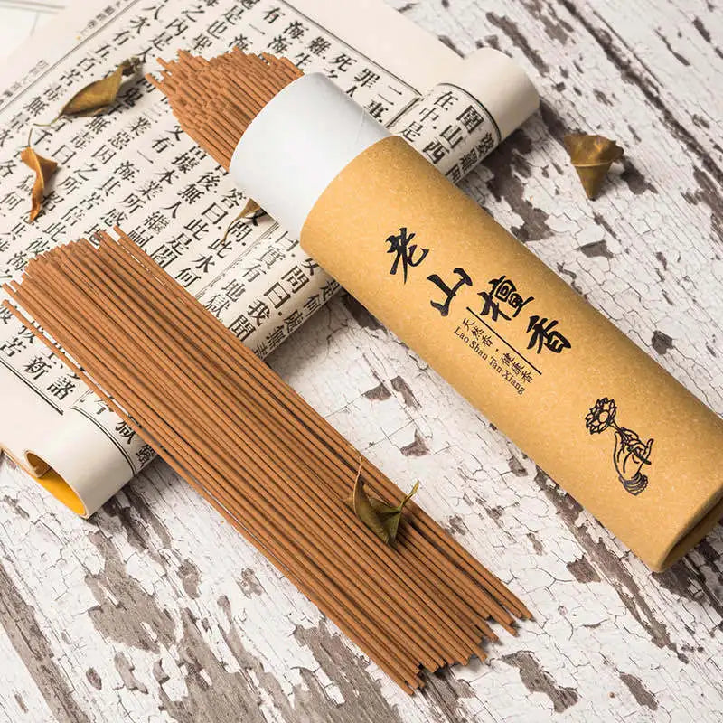 80g/200g Buddha Incense Sticks Laoshan Sandalwood Indoor Fragrance OUDH Stick Incense In Tube Wormwood Scents for Home