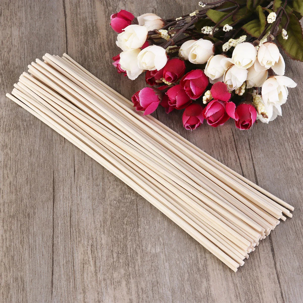 50pcs Oil Duffuser Reed Stick Home Scent Diffuser Fragrance Aromatherapy Diffusers Sticks DIY Handmade Oil Diffuser Replacement